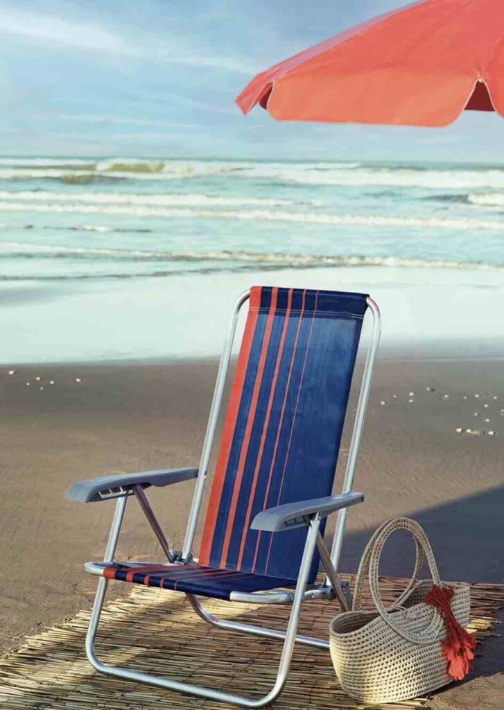 Reposera Plegable Reclinable Baja Bali